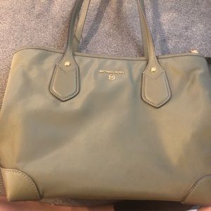 Michael Kors Eva Nylon Tote in Olive